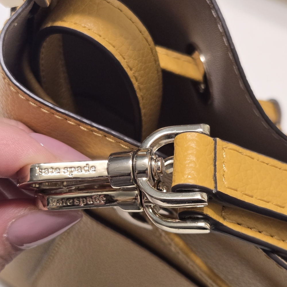 Kate Spade Yellow Leather Bucket Bag - Picture 5 of 16